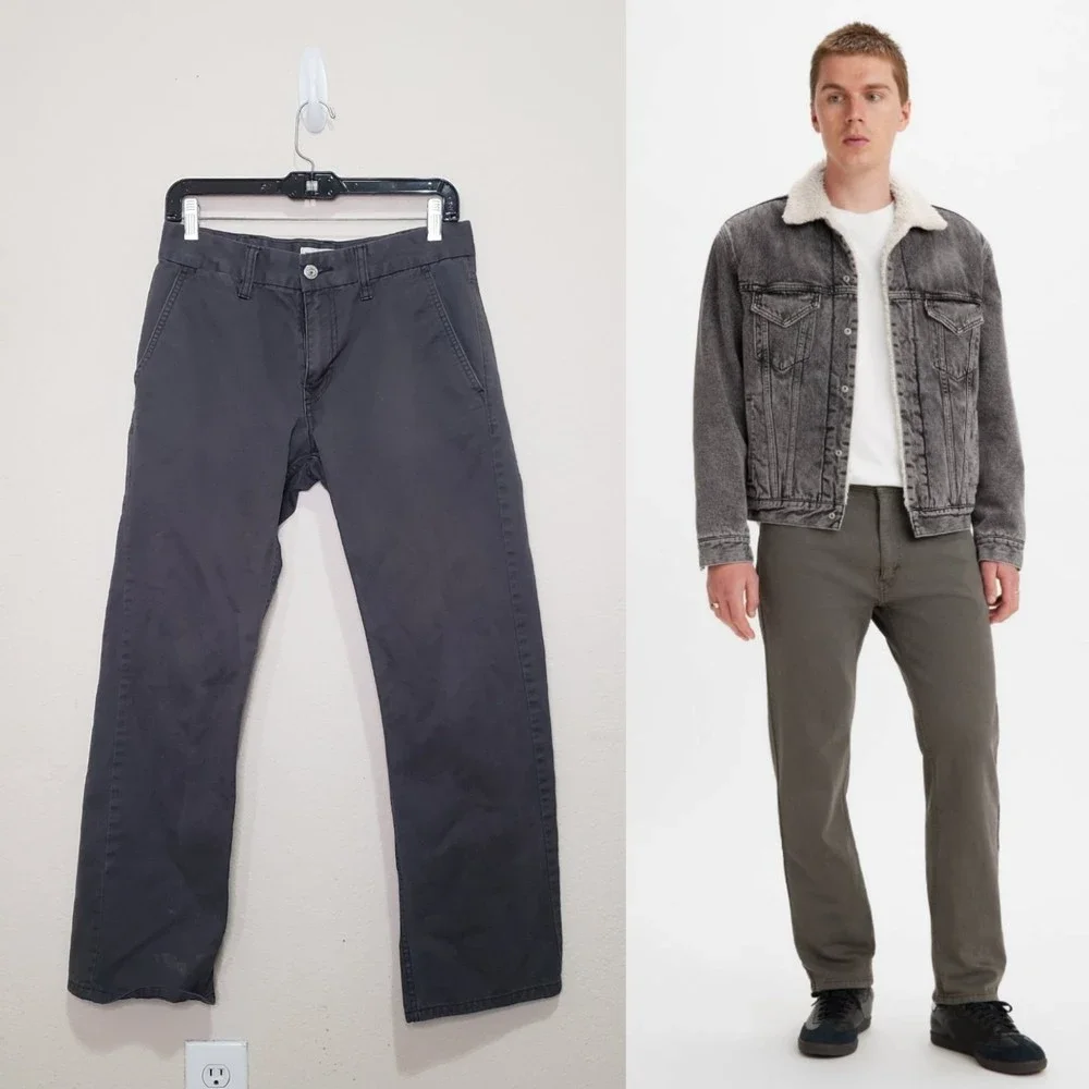 Levi's Grey Jeans Pants 505 29X29 - Picture 1 of 9